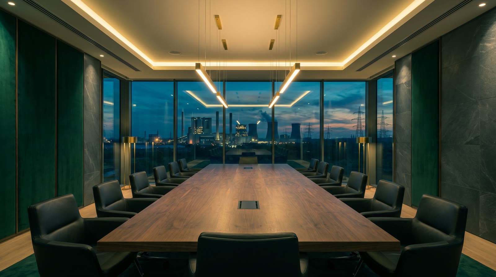 Centre boardroom — business meeting of partners